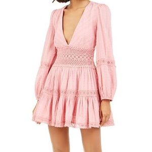 Free People The Delightful Mini Dress in Pink size 4